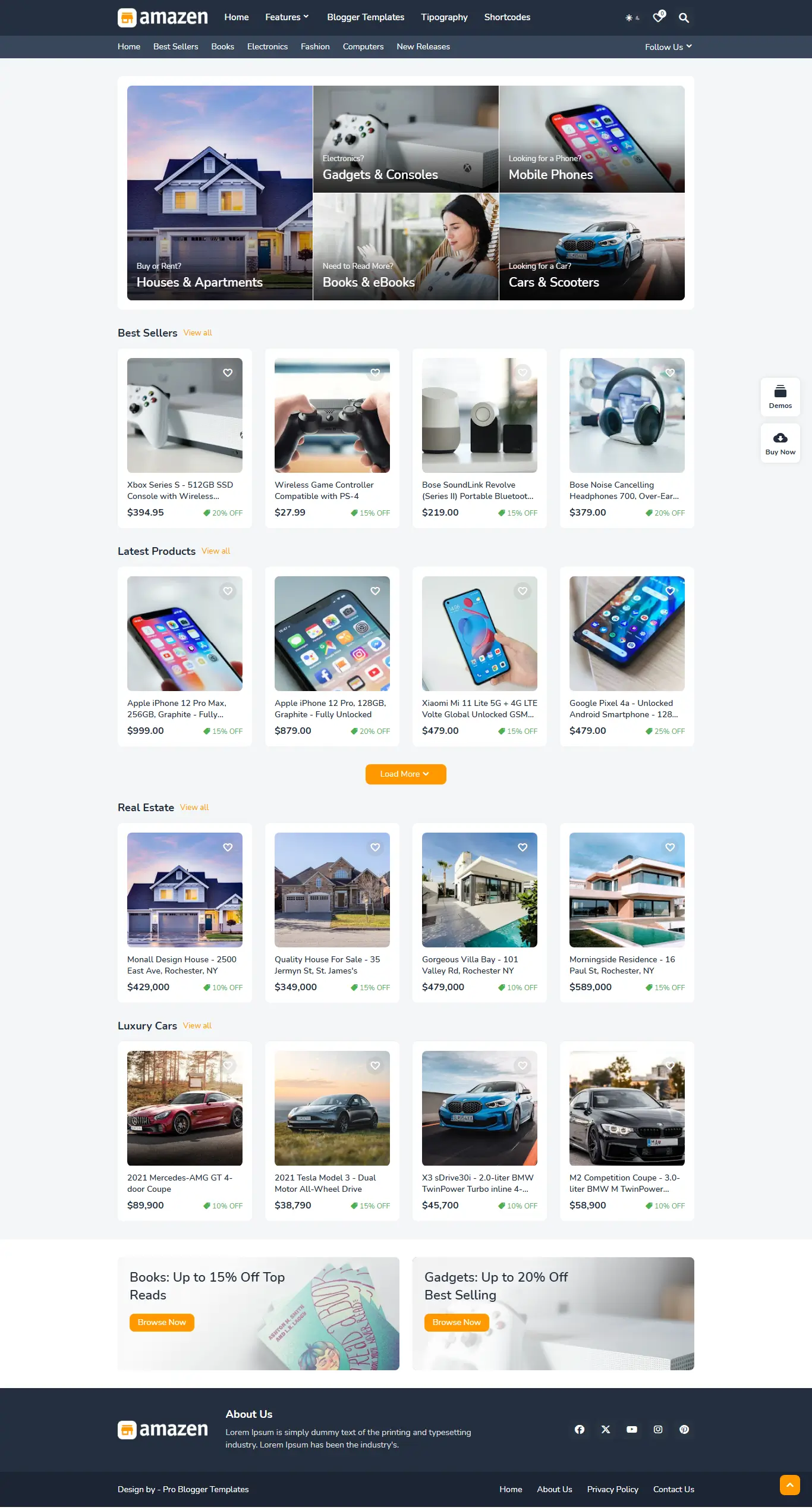 Amazen-Premium-Blogger-Template-Default
