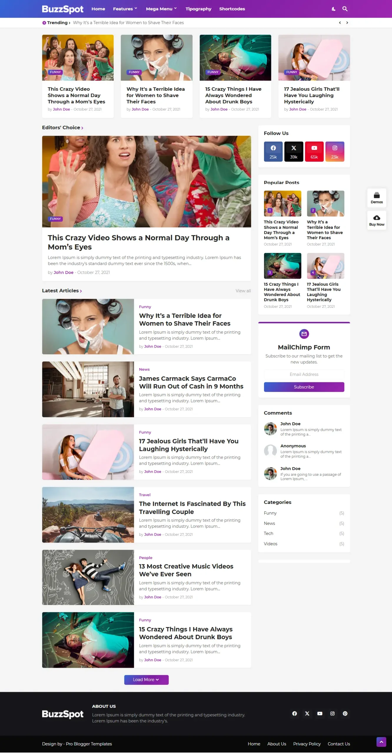 BuzzSpot-Premium-Blogger-Template-Color