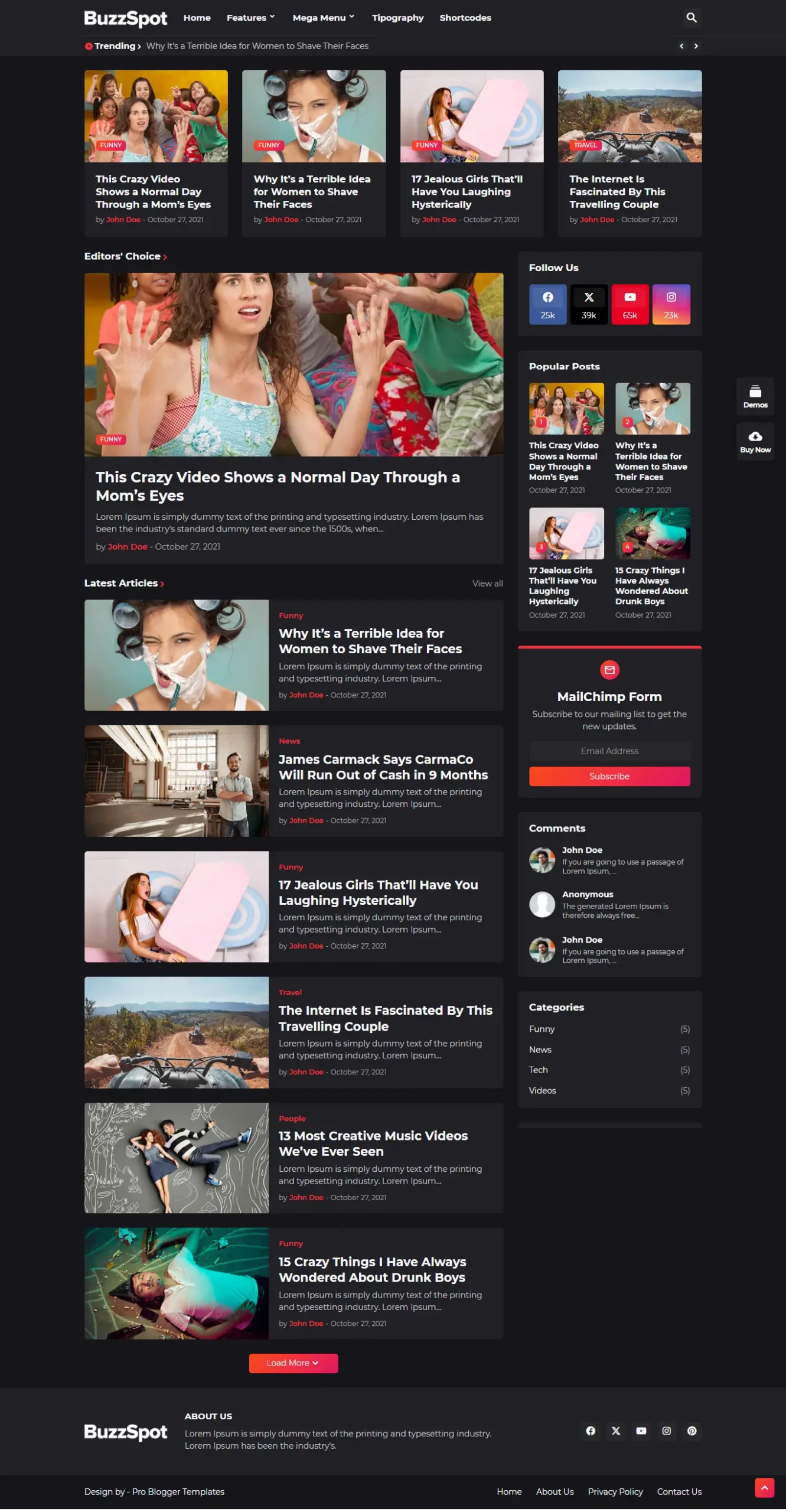 BuzzSpot-Premium-Blogger-Template-Dark