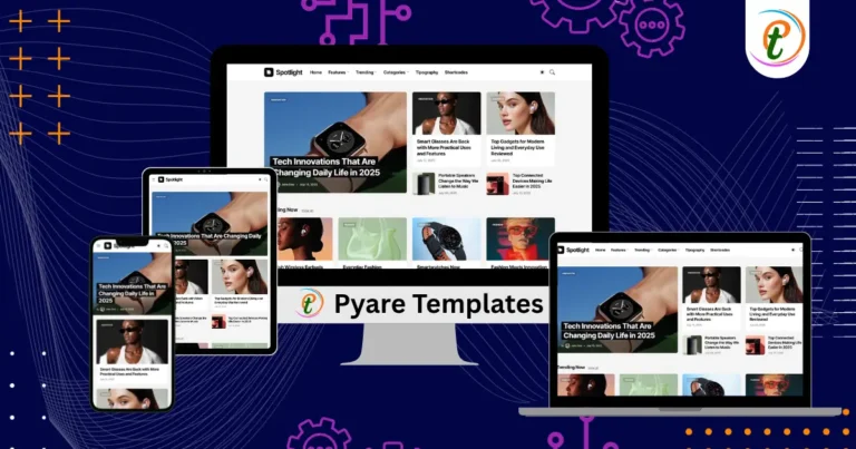 Spotlight Blogger Template homepage grid and responsive design.