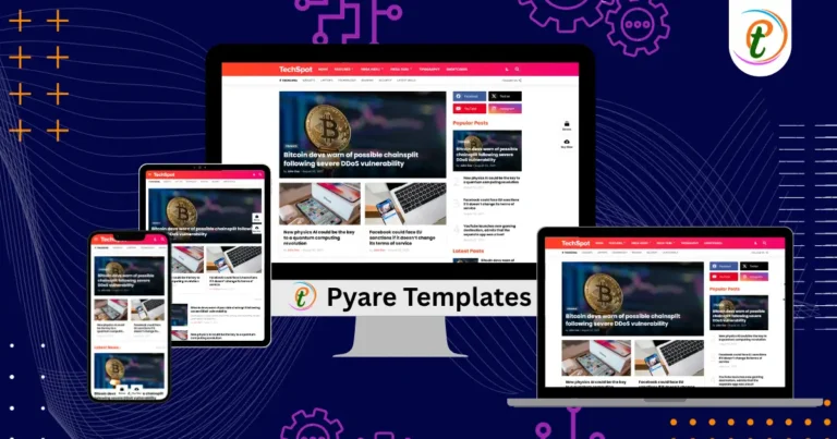 TechSpot Blogger Template homepage with grid layout, dark mode, and advanced ad placements.