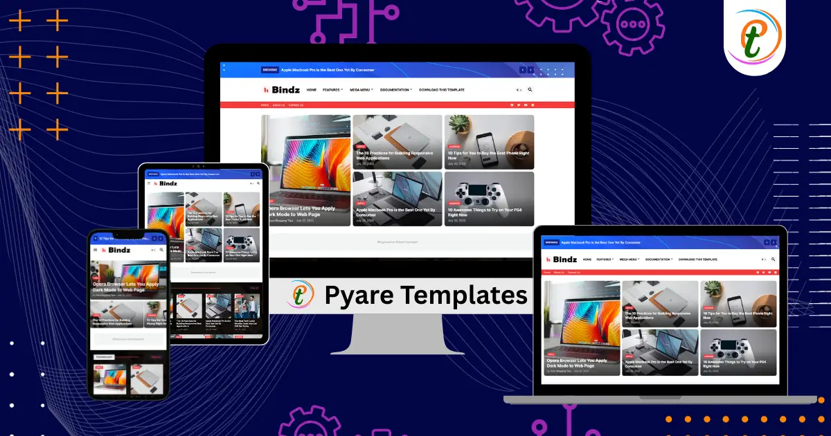 Blindz magazine-style Blogger template screenshot