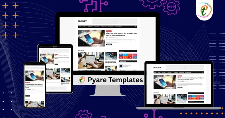 Blogify Responsive Blogger Template featuring fixed menu, sidebar tabs, and modern layout