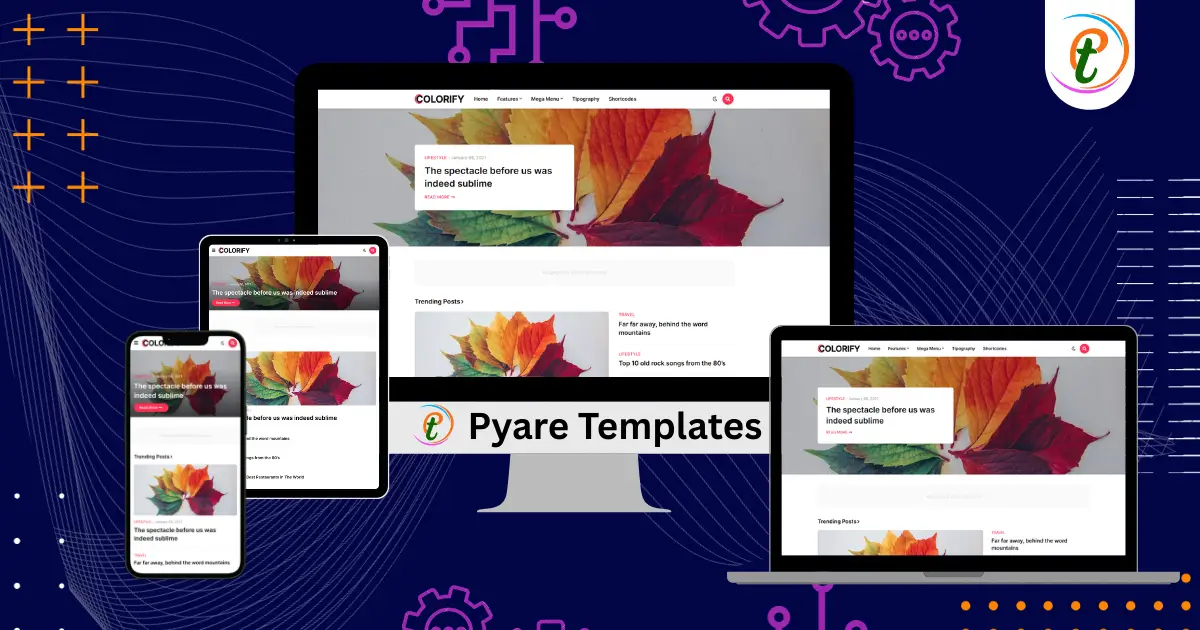 Colorify creative blogger template responsive layout