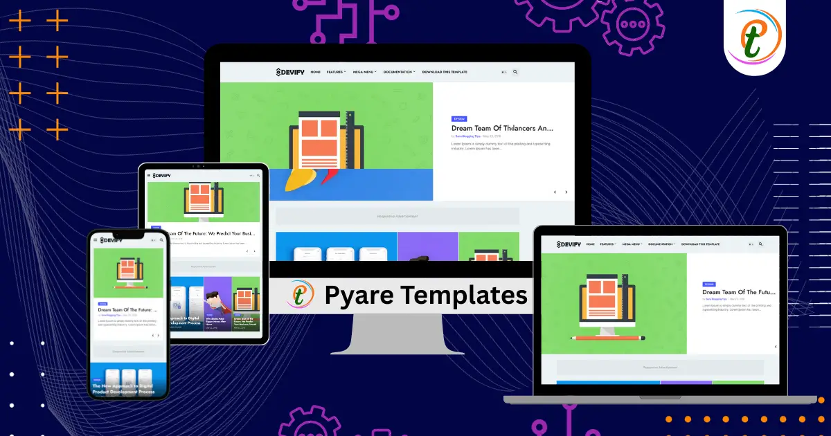 Devify Blogger template responsive layout screenshot