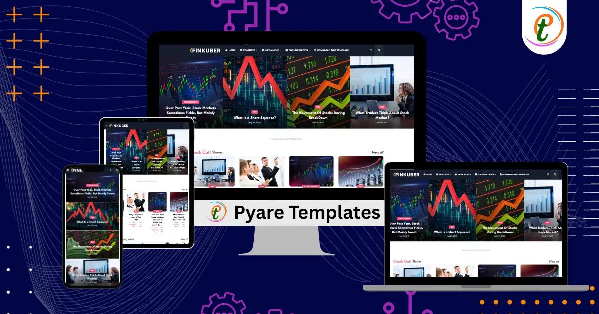 FinKuber Blogger template clean finance layout screenshot