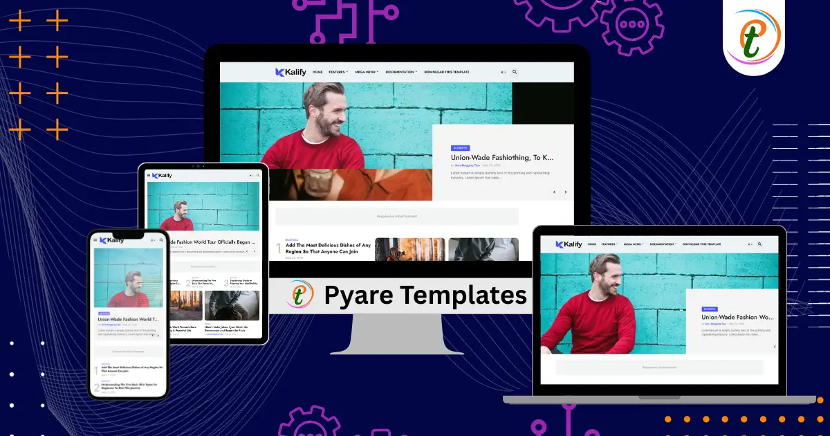 Kalify Blogger template clean magazine layout screenshot
