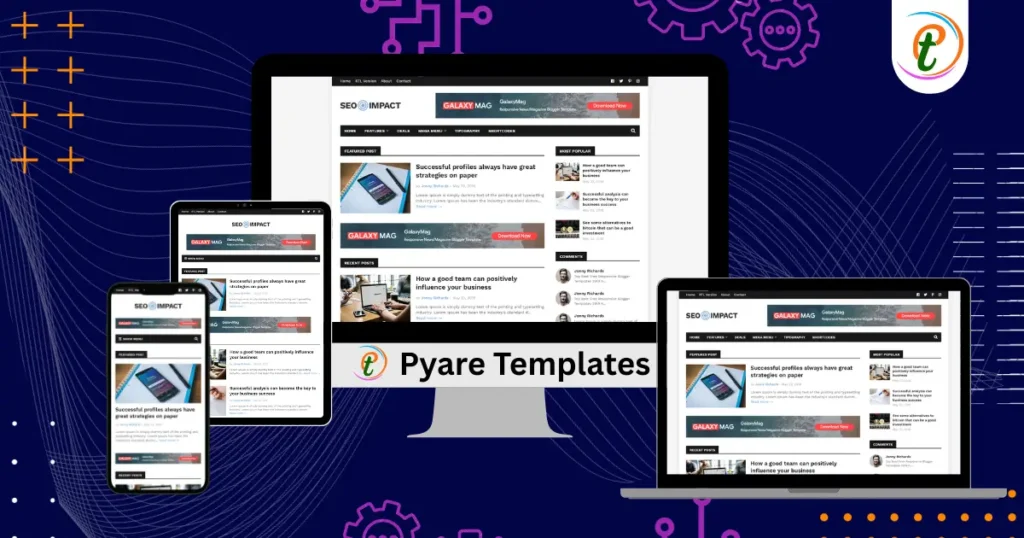 SEOImpact Blogger Template with mega menu, featured posts, and RTL layout