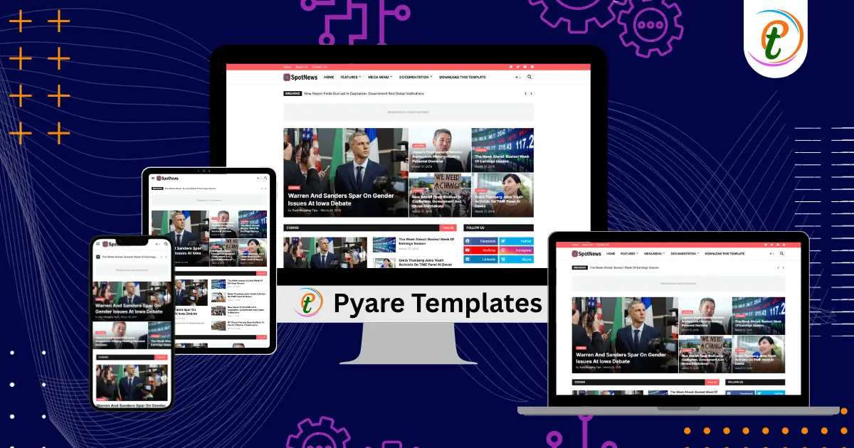 SpotNews responsive magazine Blogger template screenshot