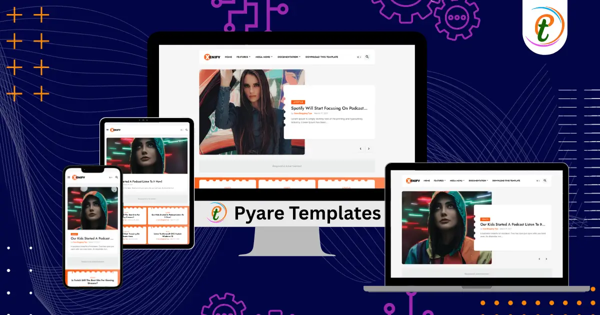 Xenify Blogger template minimalist photography blog layout