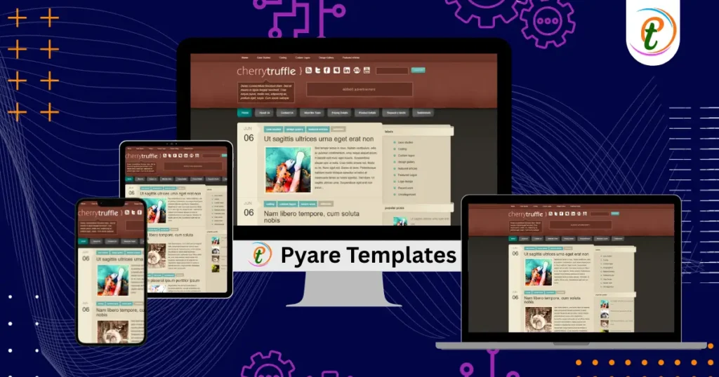 CherryTruffle Blogger Template Elegant Layout
