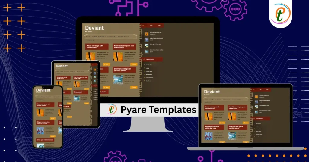 Deviant Blogger Template Bold Responsive Layout