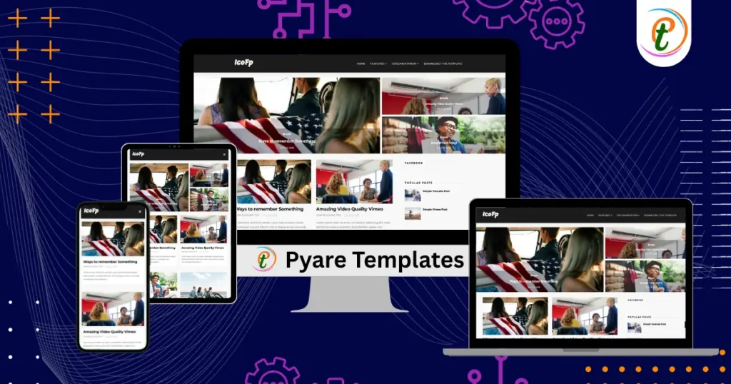 Icofp Blogger template preview responsive layout