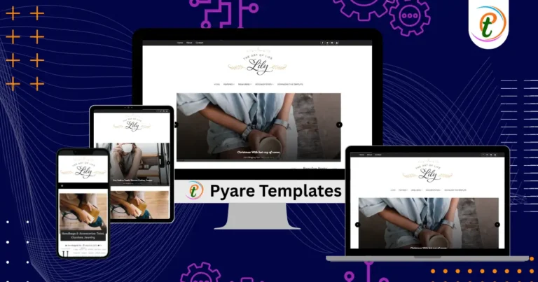Lily Fashion Blogger template preview layout