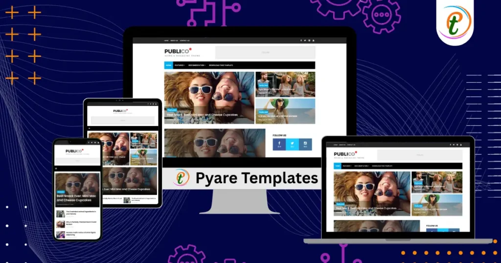 Publico Blogger Template demo layout