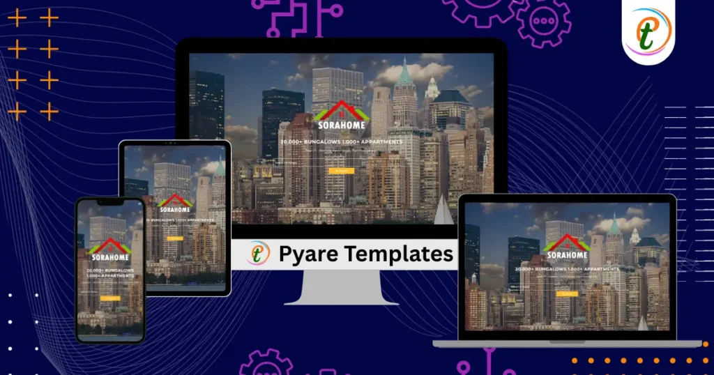 Sora Home Blogger template real estate layout