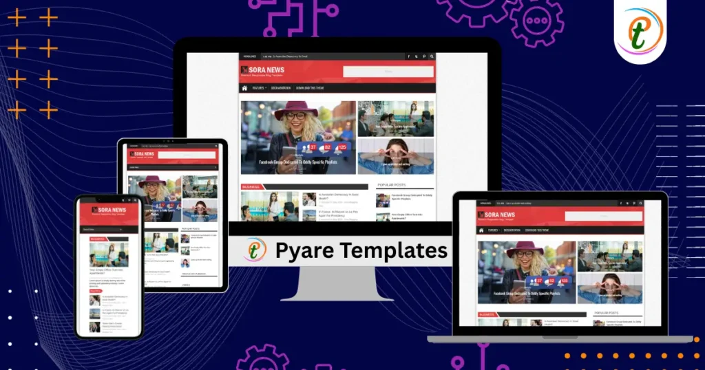 Sora News Responsive Blogger template preview