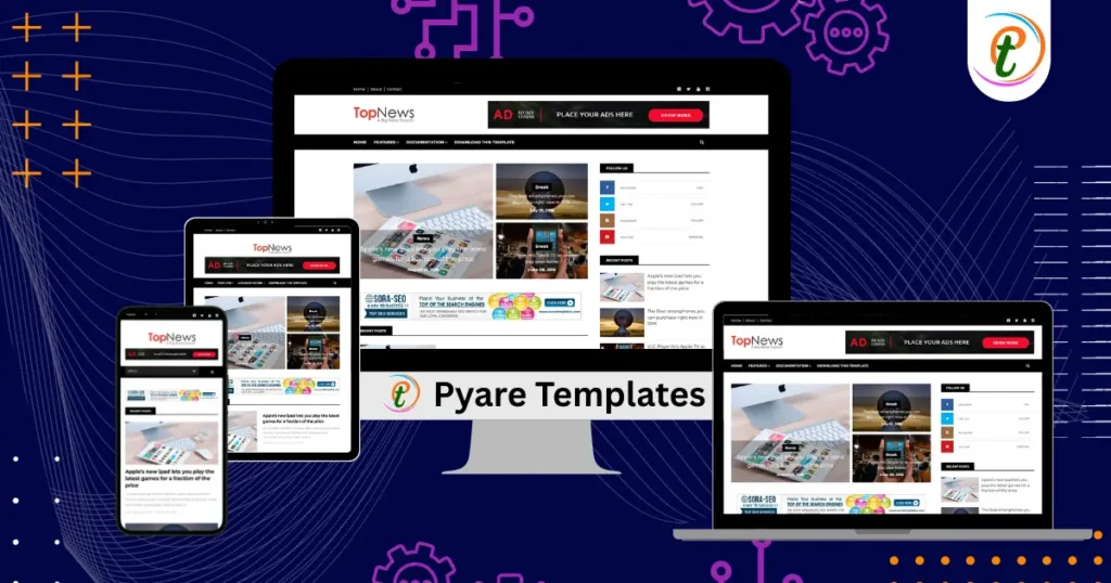 Top News Blogger Template demo layout