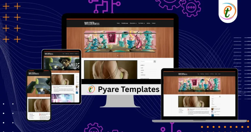 Wilderness Blogger Template layout preview