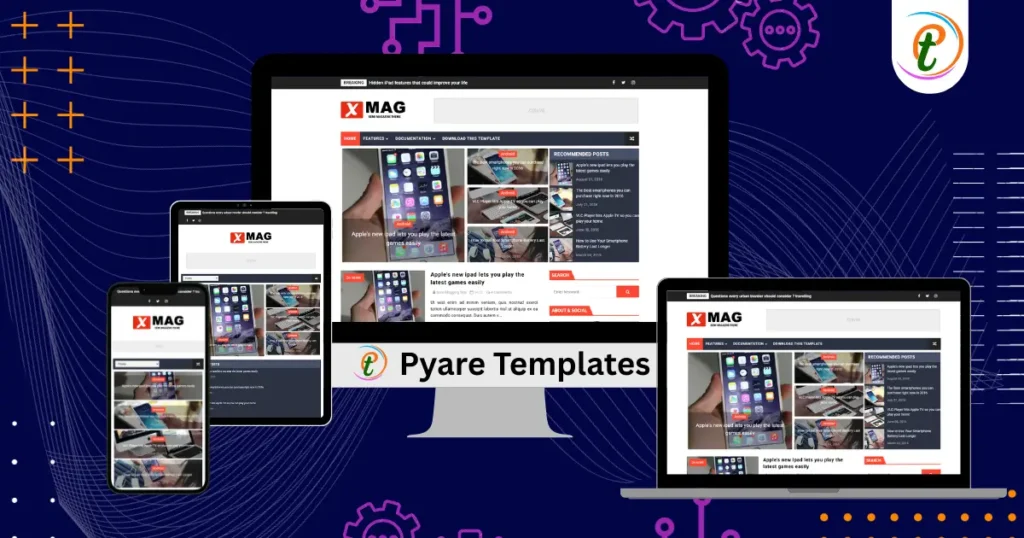XMag Blogger template magazine layout screenshot