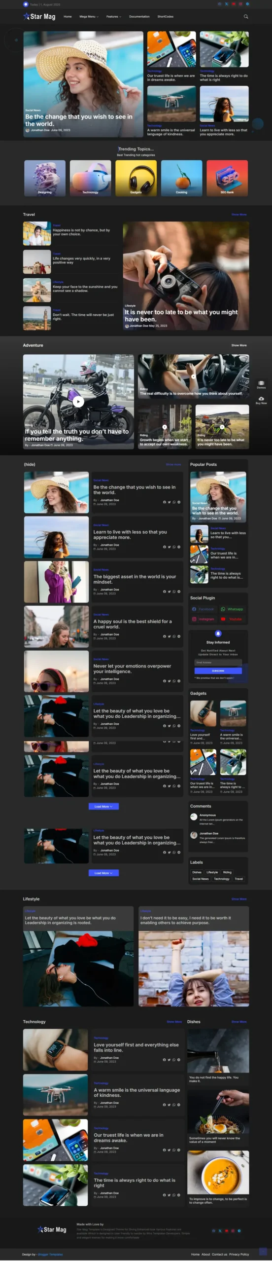 StarMag-Premium-Blogger-Template-Dark
